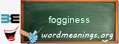 WordMeaning blackboard for fogginess